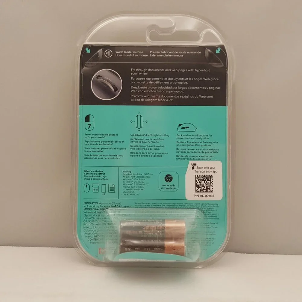 LOGITECH Marathon Mouse M705 Part # 910-001935 NEW